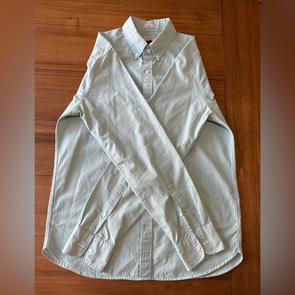 J Crew Slim Fit Button Down Long Sleeve Shirt | Easter Green - Picture 4 of 9